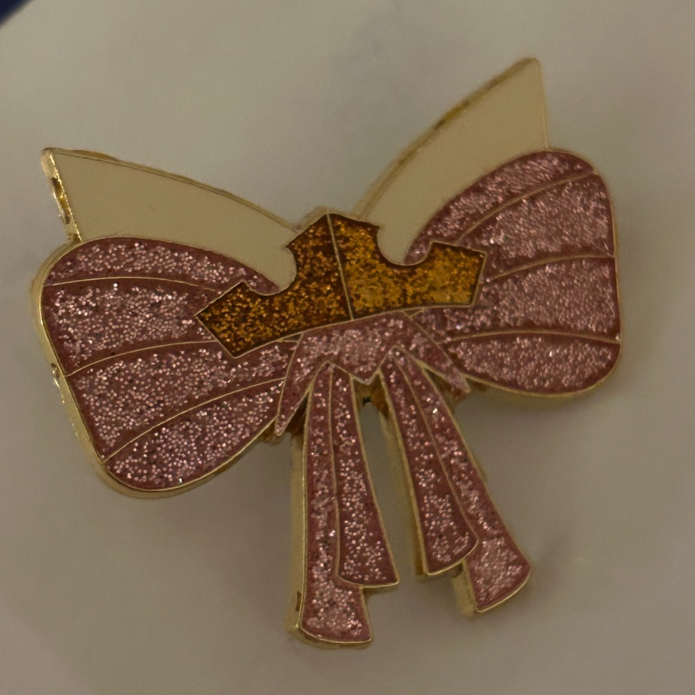 Loungefly Princess Bow BoxLunch Disney Mystery Pin Aurora Bow pink glitter crown